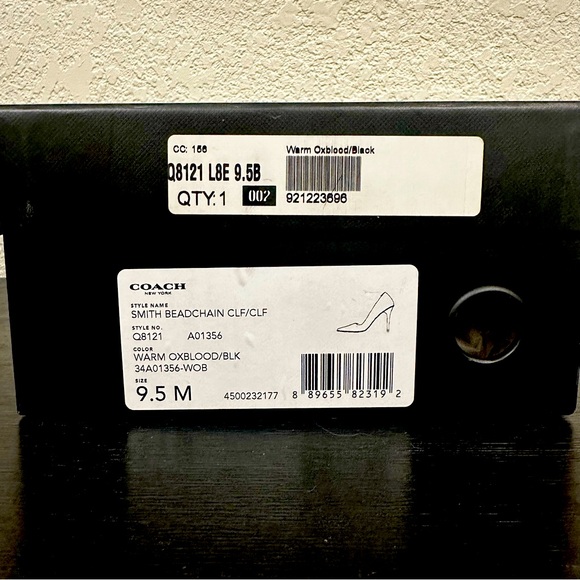 Coach Burgundy Heels - Picture 5 of 6